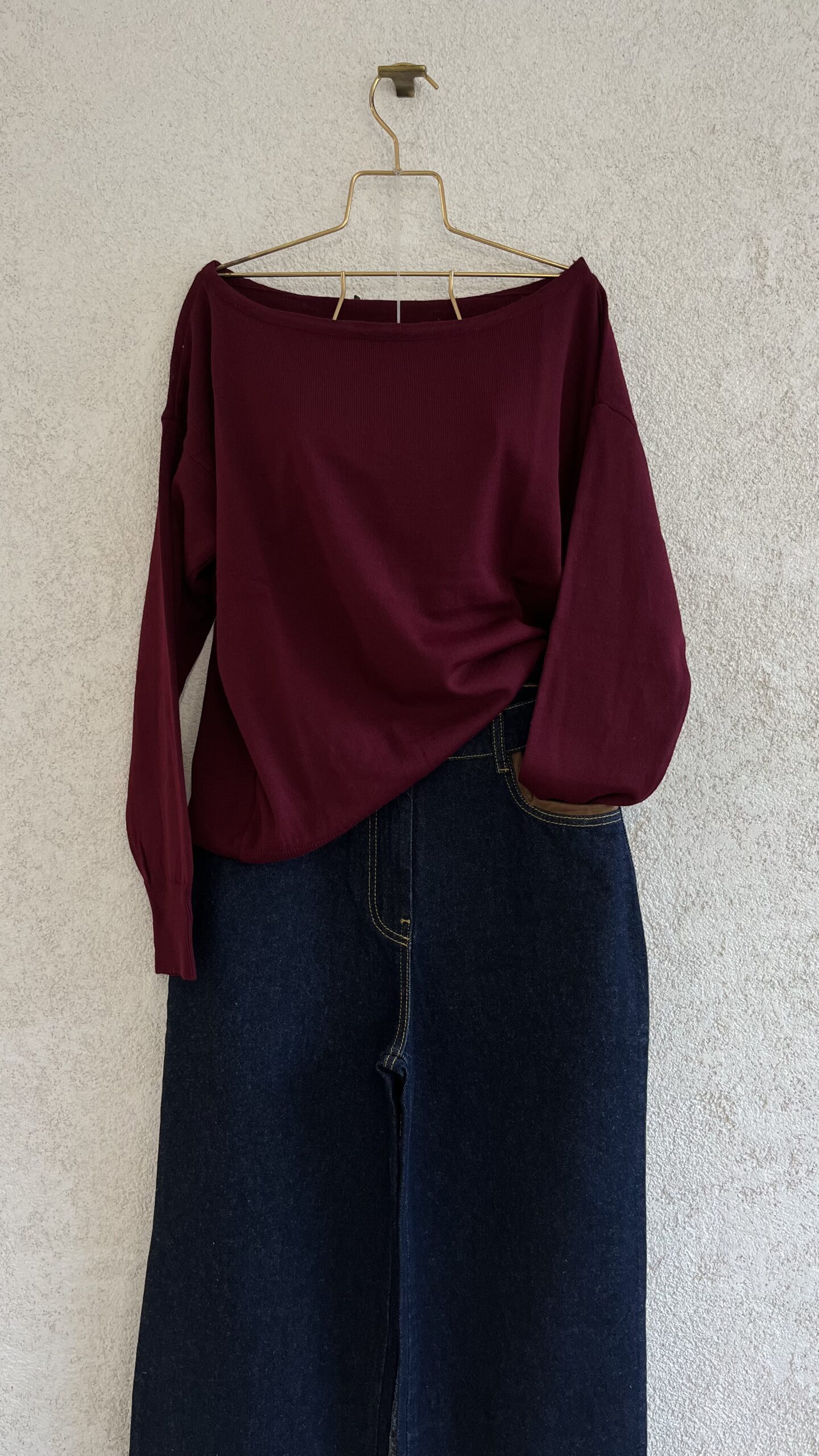 Kayık Yaka İnce Triko