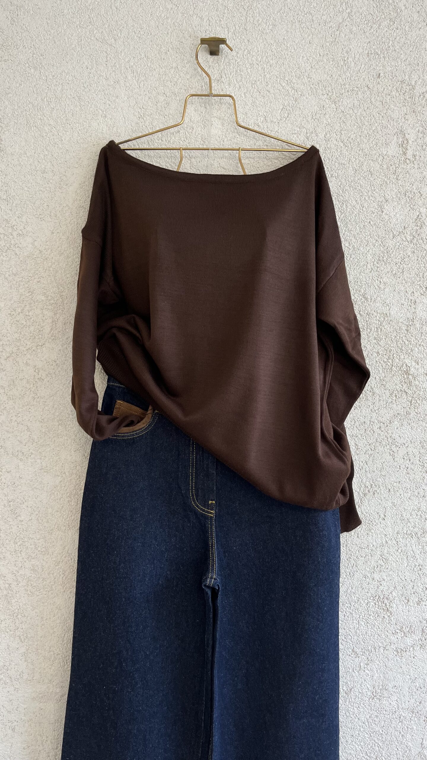 Kayık Yaka İnce Triko