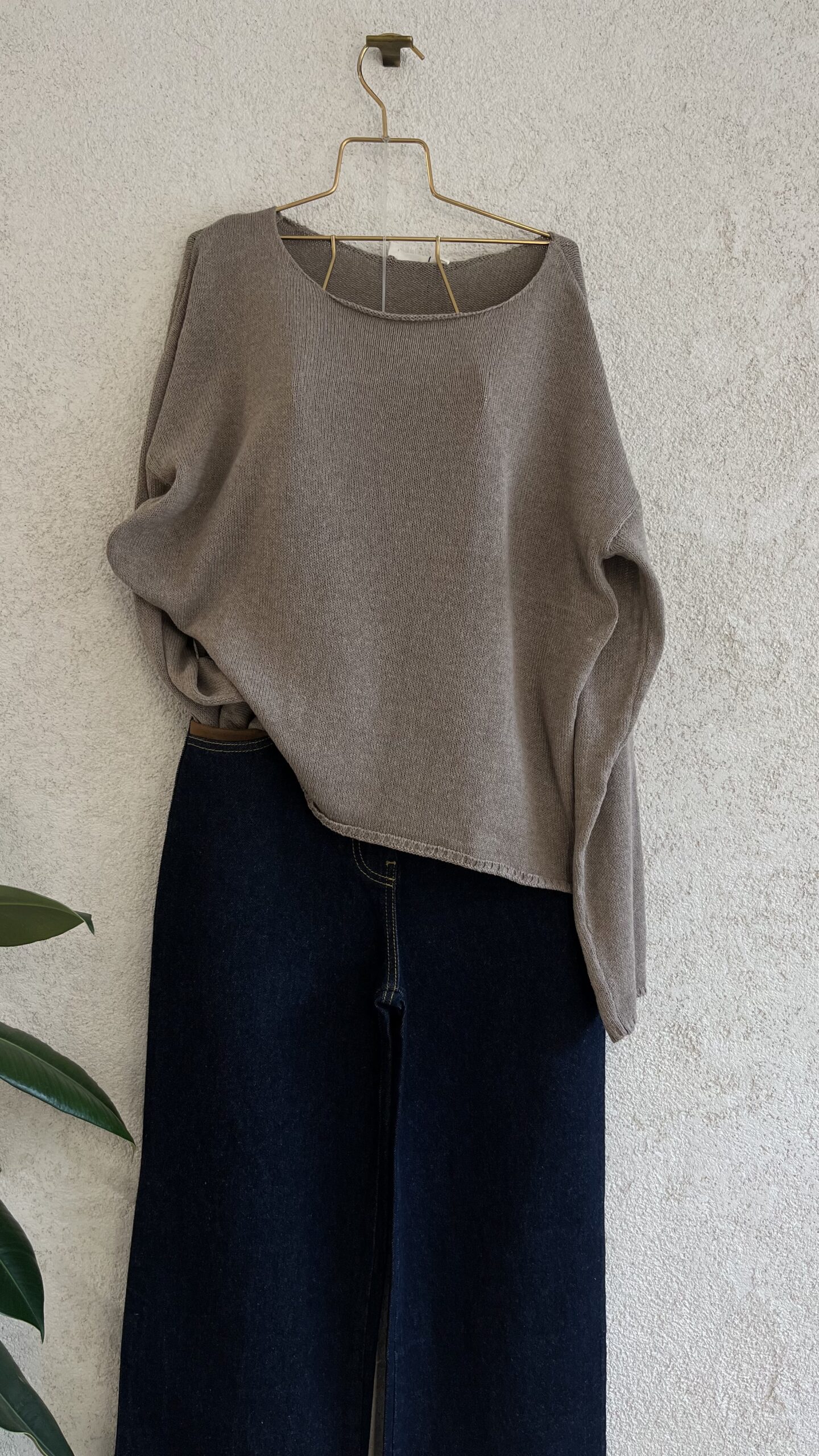 Kayık Yaka Salaş Triko