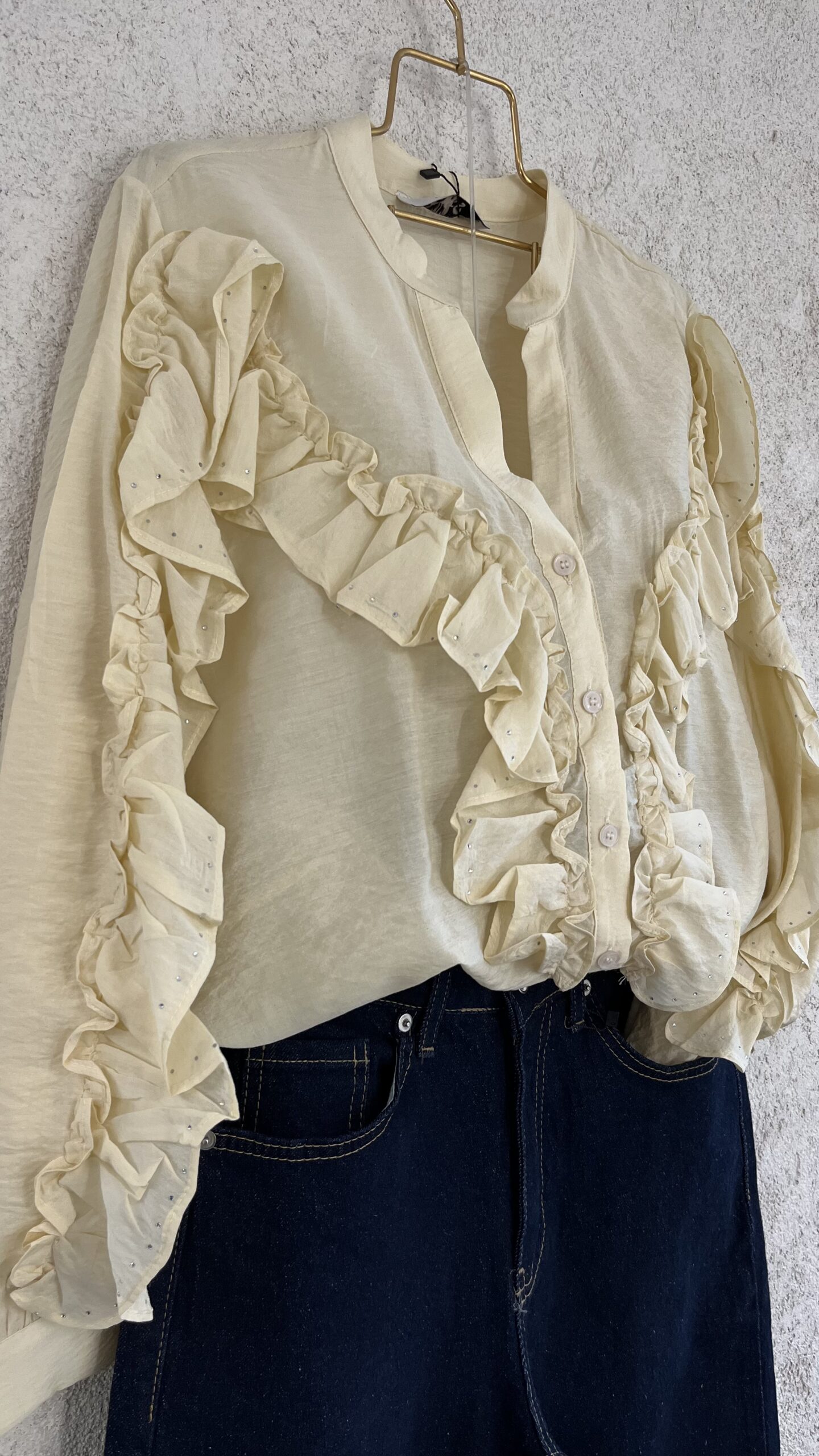 Taşlı Tasarım Model Gömlek