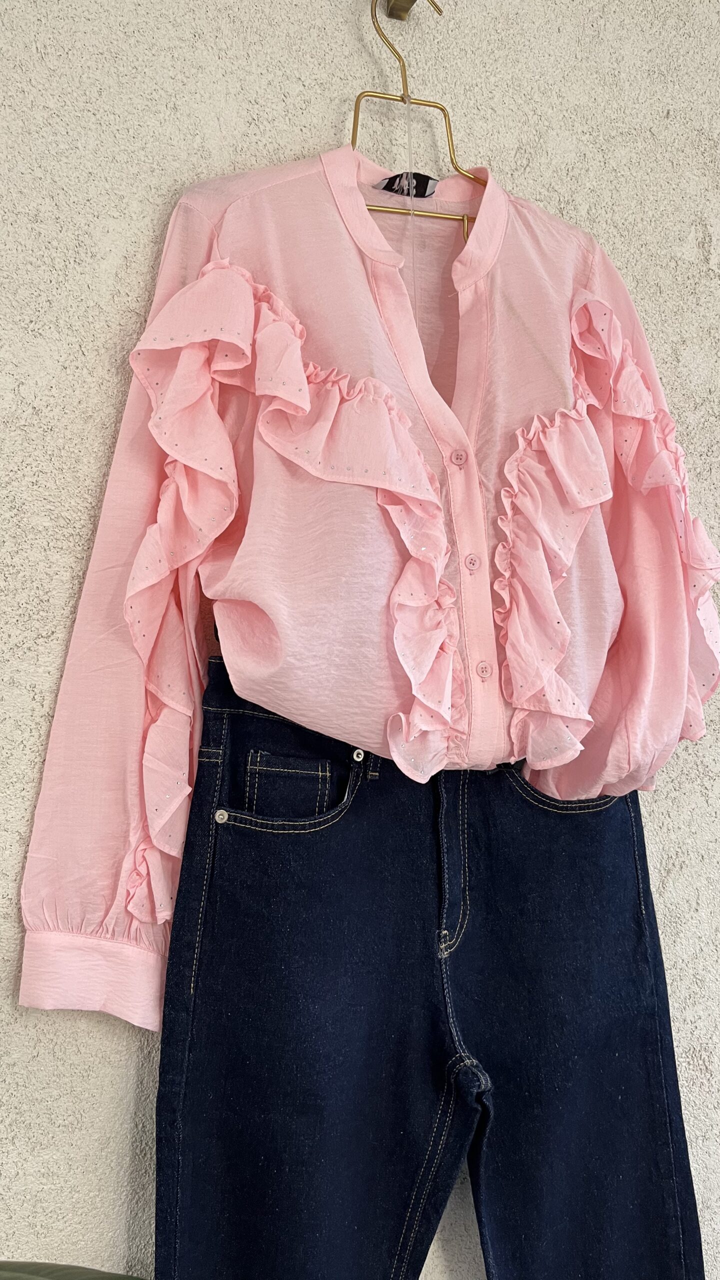 Taşlı Tasarım Model Gömlek