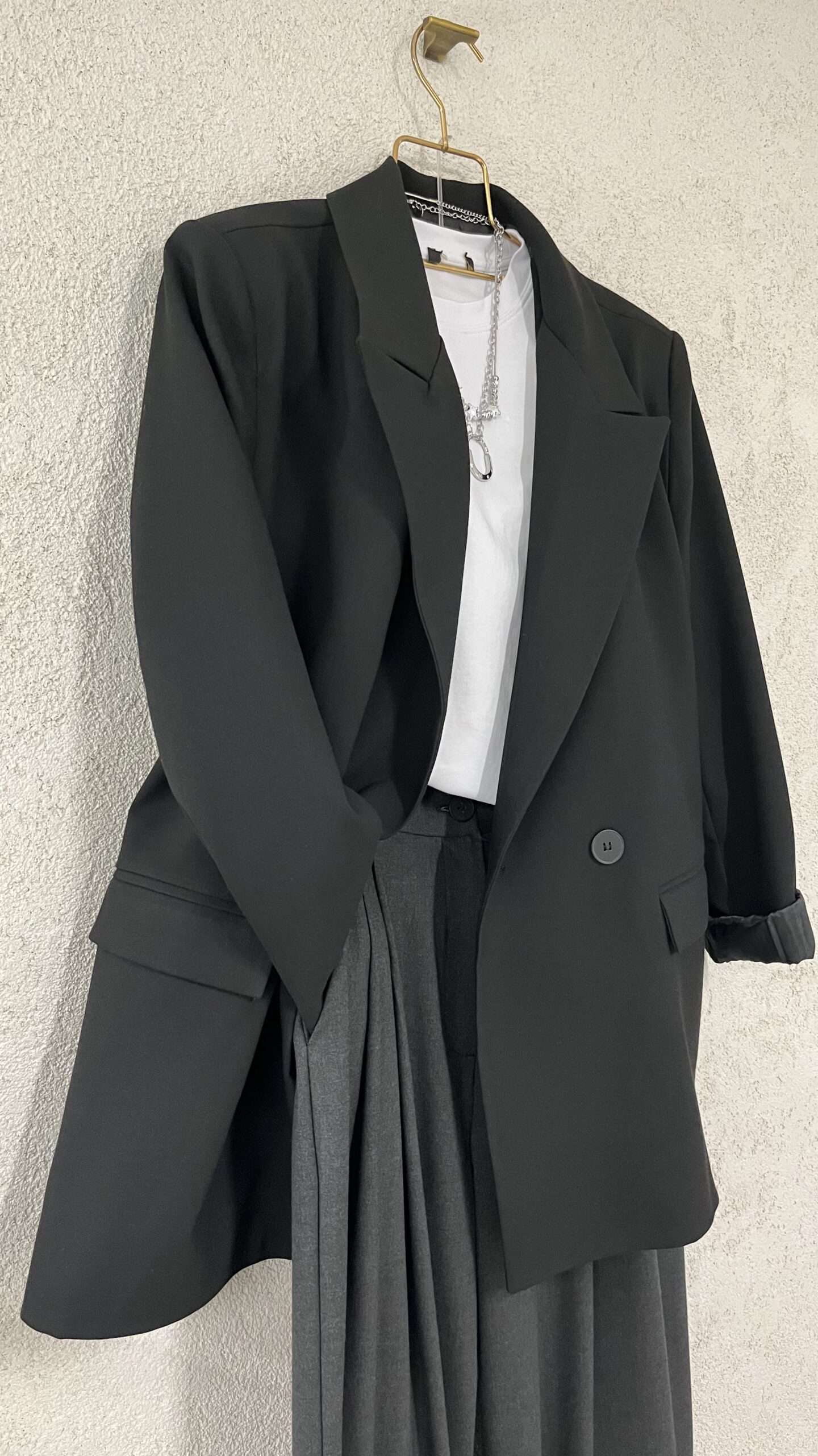 Oversize Tek Düğme Ceket